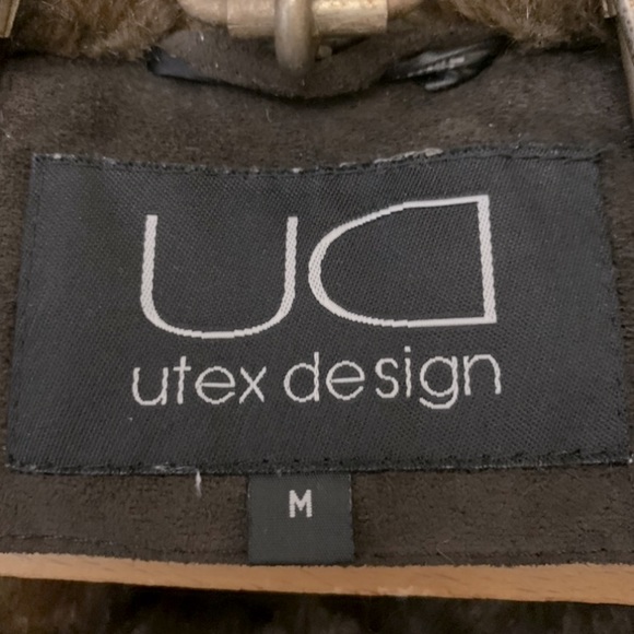 Utex Design Brown Full Length Faux Fur Lined Winter Coat - Picture 2 of 9